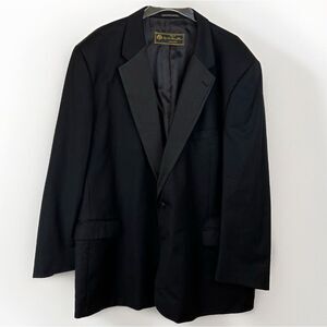 VTG LORO PIANA CALVIN KLEIN Men 52R‎ Tuxedo SUPER 120s Wool Jacket Blazer 5022